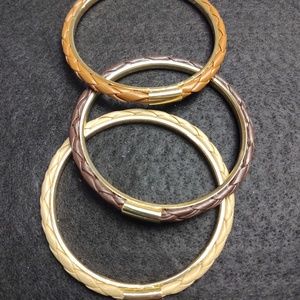 😄 3 for $13 Faux leather bangles